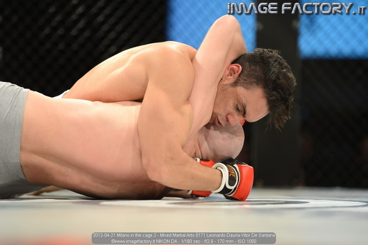 2012-04-21 Milano in the cage 2 - Mixed Martial Arts 0171 Leonardo Dauria-Vitor De Santana